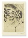 NOLDE, EMIL.  Schiefler, Gustav. Das graphische Werk Emil Noldes bis 1910. 1911. One of 10, with signed etching and lithograph.